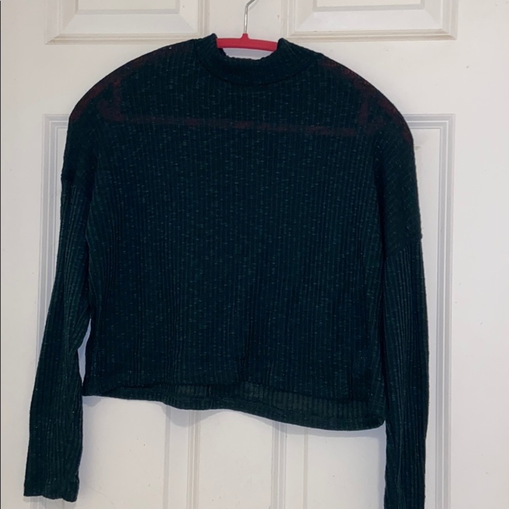 Forest green turtleneck!